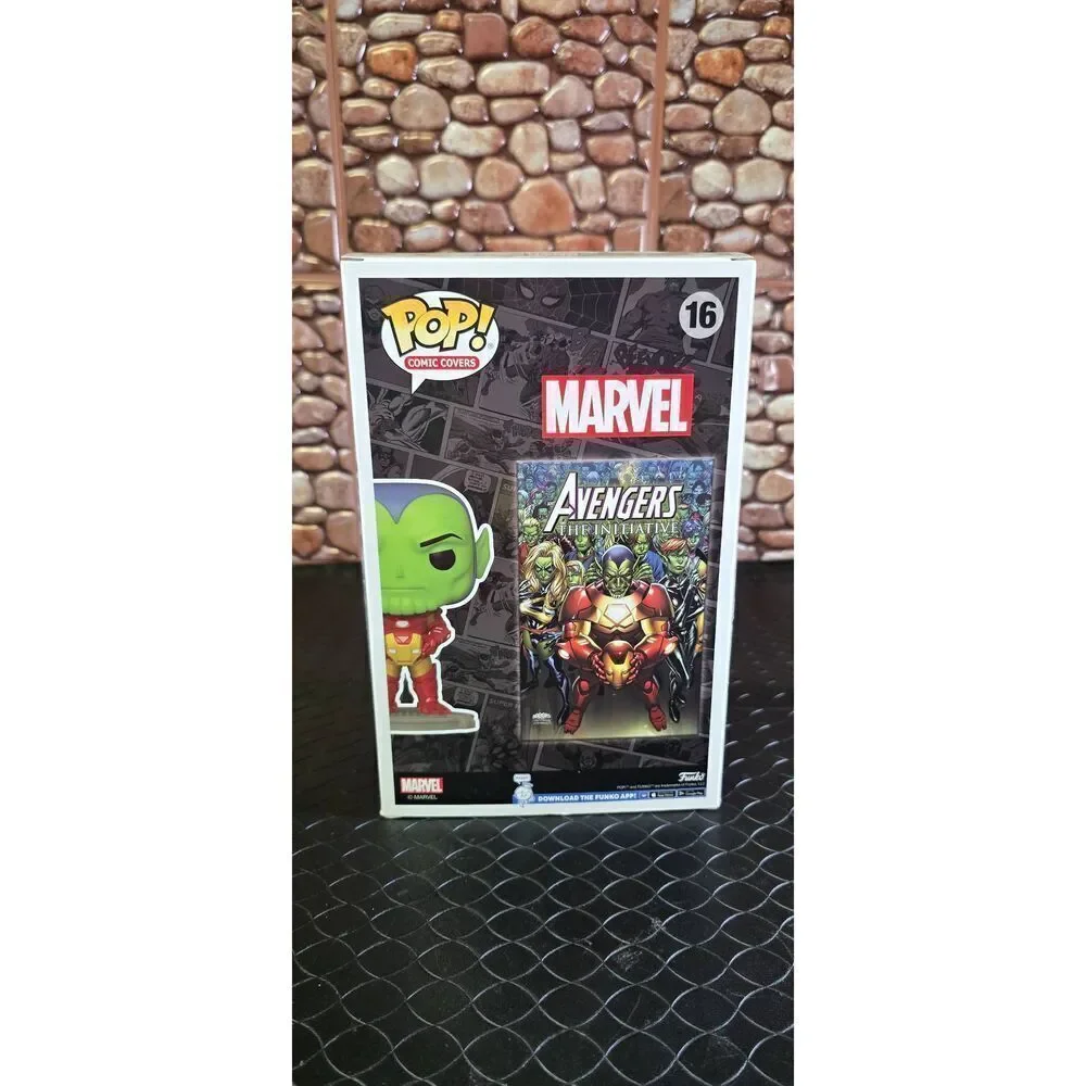 FUNKO POP MARVEL COMIC COVERS SKRULL AS IRON MAN # 16 #A95